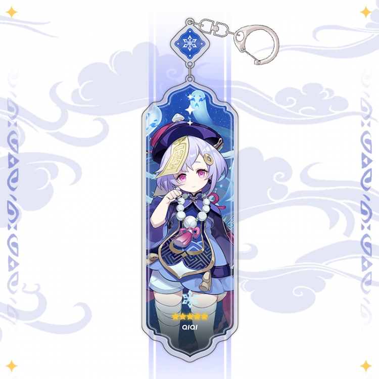 Genshin Impact Anime peripheral acrylic keychain pendant 8.5cm price for 5 pcs 15496