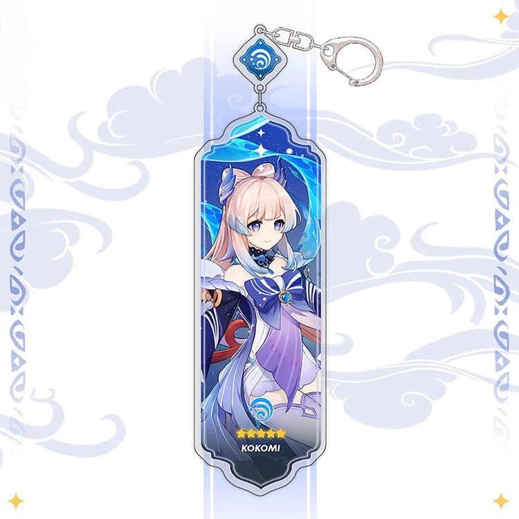 Genshin Impact Anime peripheral acrylic keychain pendant 8.5cm price for 5 pcs 15539