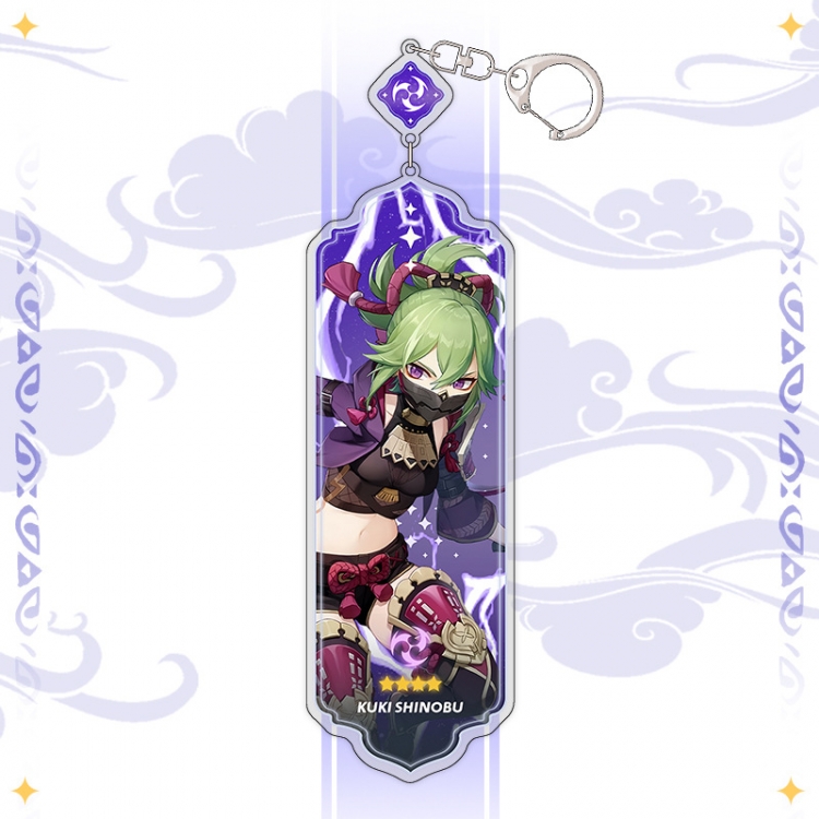 Genshin Impact Anime peripheral acrylic keychain pendant 8.5cm price for 5 pcs 15527