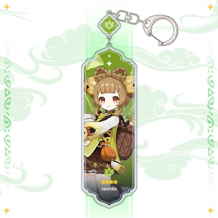 Genshin Impact Anime peripheral acrylic keychain pendant 8.5cm price for 5 pcs 15511