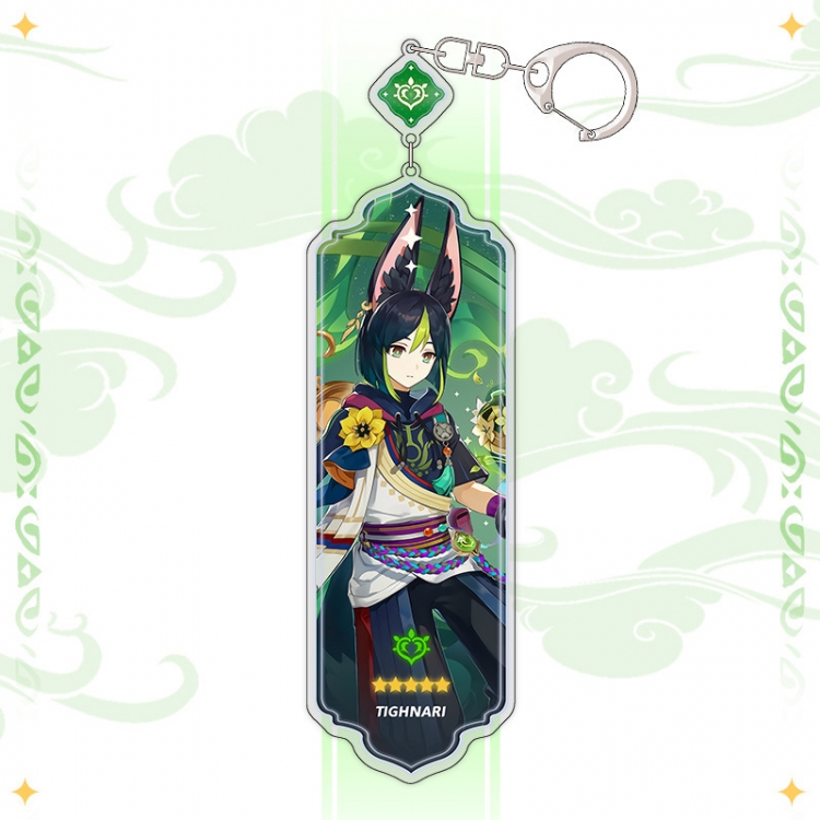 Genshin Impact Anime peripheral acrylic keychain pendant 8.5cm price for 5 pcs 15510