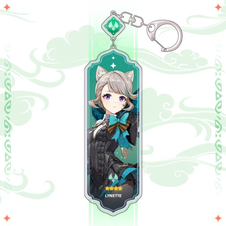 Genshin Impact Anime peripheral acrylic keychain pendant 8.5cm price for 5 pcs 15514