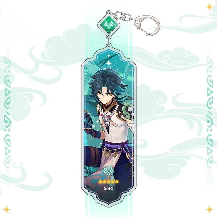 Genshin Impact Anime peripheral acrylic keychain pendant 8.5cm price for 5 pcs 15518