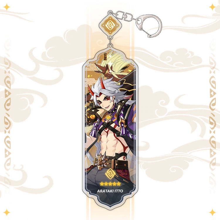Genshin Impact Anime peripheral acrylic keychain pendant 8.5cm price for 5 pcs 15543