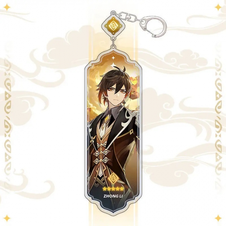 Genshin Impact Anime peripheral acrylic keychain pendant 8.5cm price for 5 pcs 15540