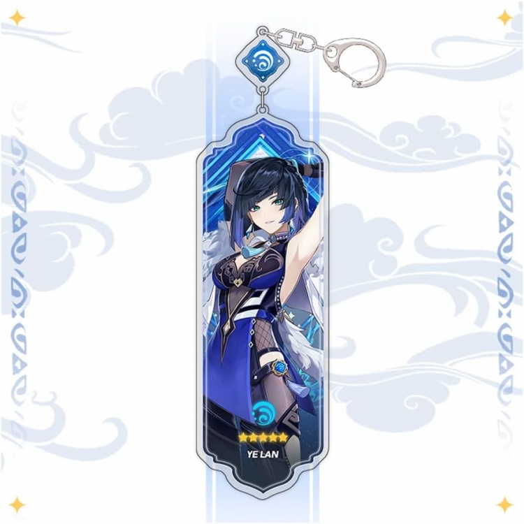 Genshin Impact Anime peripheral acrylic keychain pendant 8.5cm price for 5 pcs 15538