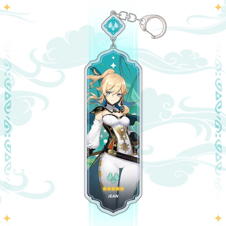 Genshin Impact Anime peripheral acrylic keychain pendant 8.5cm price for 5 pcs 15517