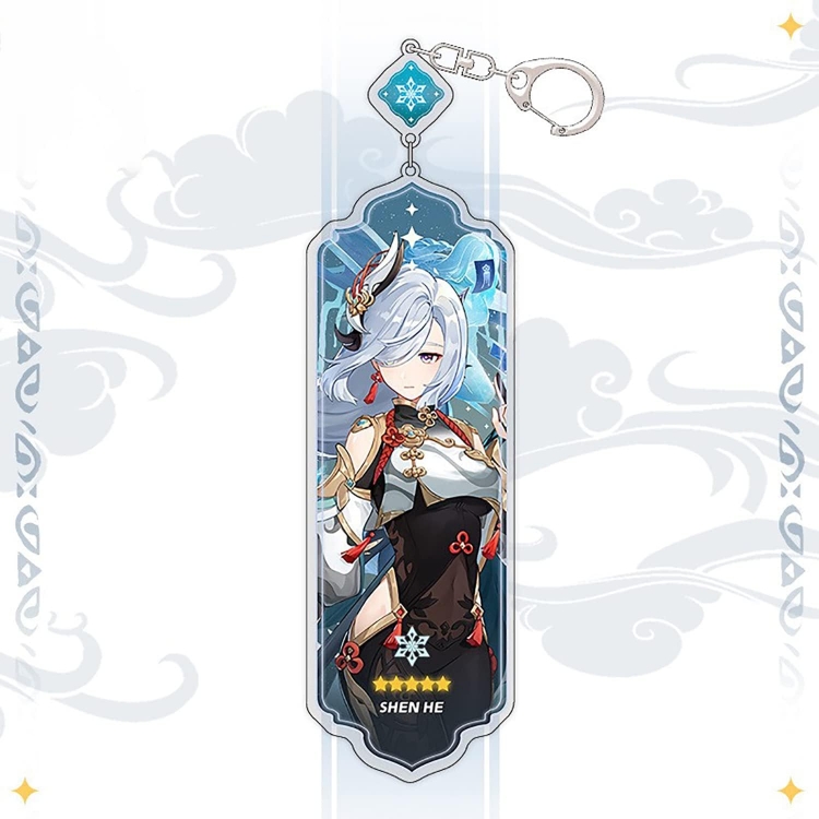 Genshin Impact Anime peripheral acrylic keychain pendant 8.5cm price for 5 pcs 15498
