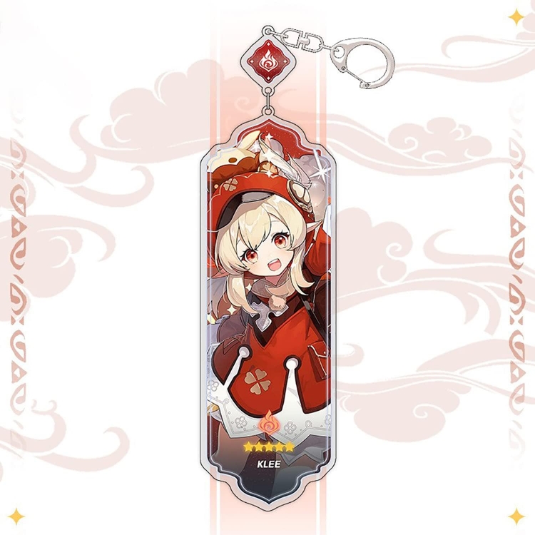 Genshin Impact Anime peripheral acrylic keychain pendant 8.5cm price for 5 pcs 15519