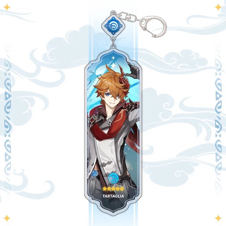 Genshin Impact Anime peripheral acrylic keychain pendant 8.5cm price for 5 pcs 15535