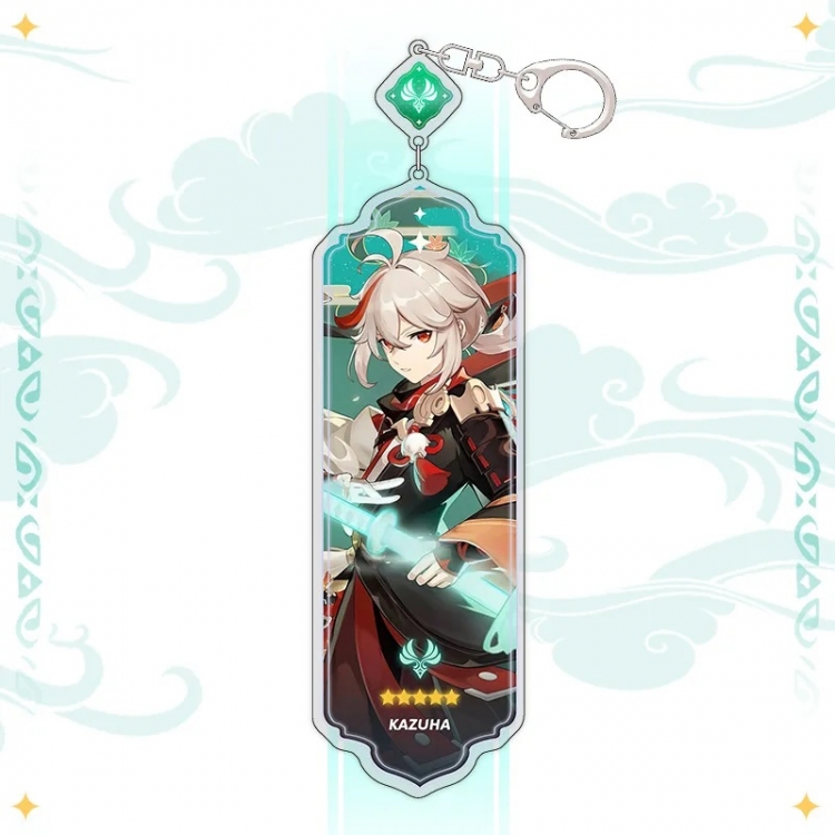 Genshin Impact Anime peripheral acrylic keychain pendant 8.5cm price for 5 pcs 15513