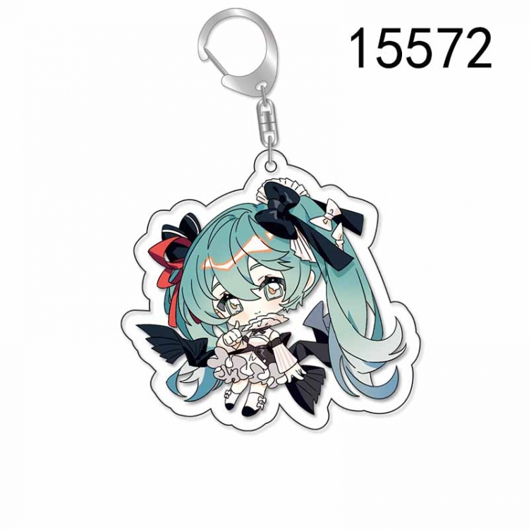 Hatsune Miku Anime Acrylic Keychain Charm price for 5 pcs