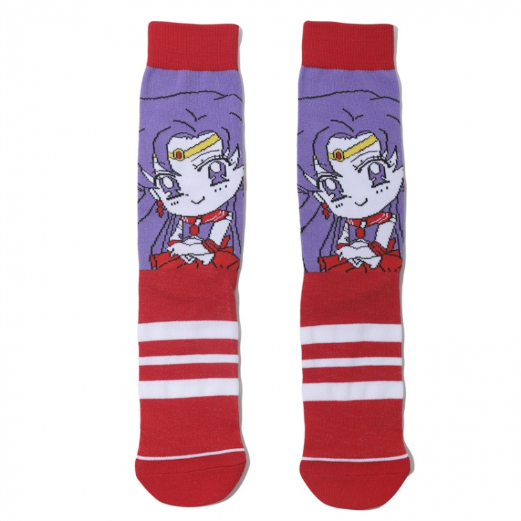 sailormoon Anime cartoon trendy socks combed cotton neutral straight board socks Anime cartoon trendy socks combed cotto