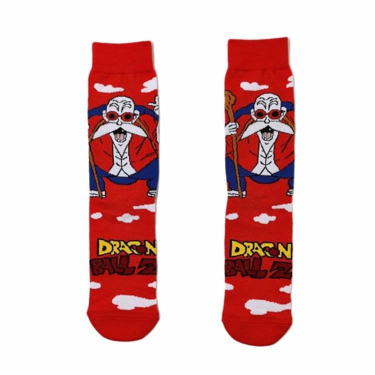 DRAGON BALL Anime cartoon trendy socks combed cotton neutral straight board socks price for 5 pcs