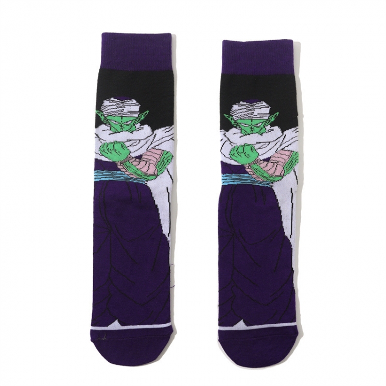 DRAGON BALL Anime cartoon trendy socks combed cotton neutral straight board socks price for 5 pcs
