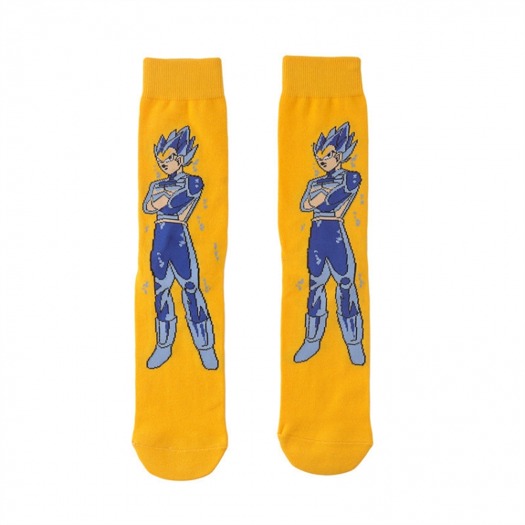 DRAGON BALL Anime cartoon trendy socks combed cotton neutral straight board socks price for 5 pcs