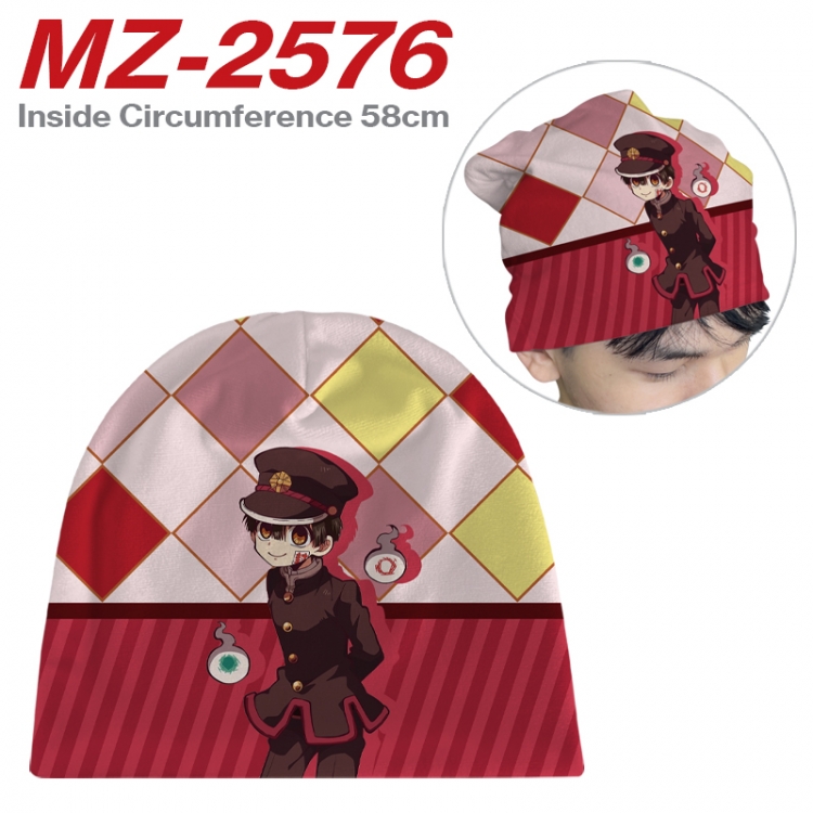 Toilet-bound Hanako-kun Anime flannel full color hat cosplay men's and women's knitted hats 58cm 