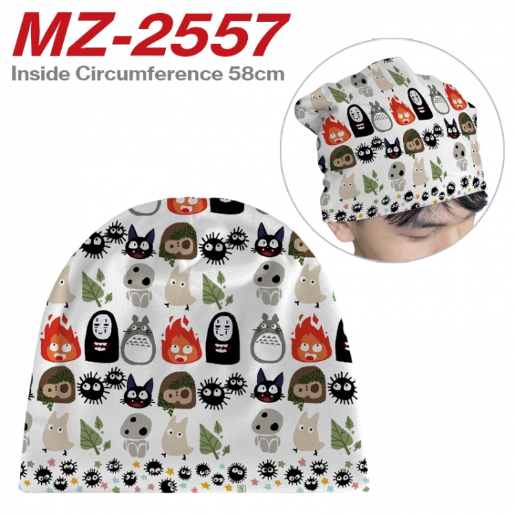 TOTORO Anime flannel full color hat cosplay men's and women's knitted hats 58cm