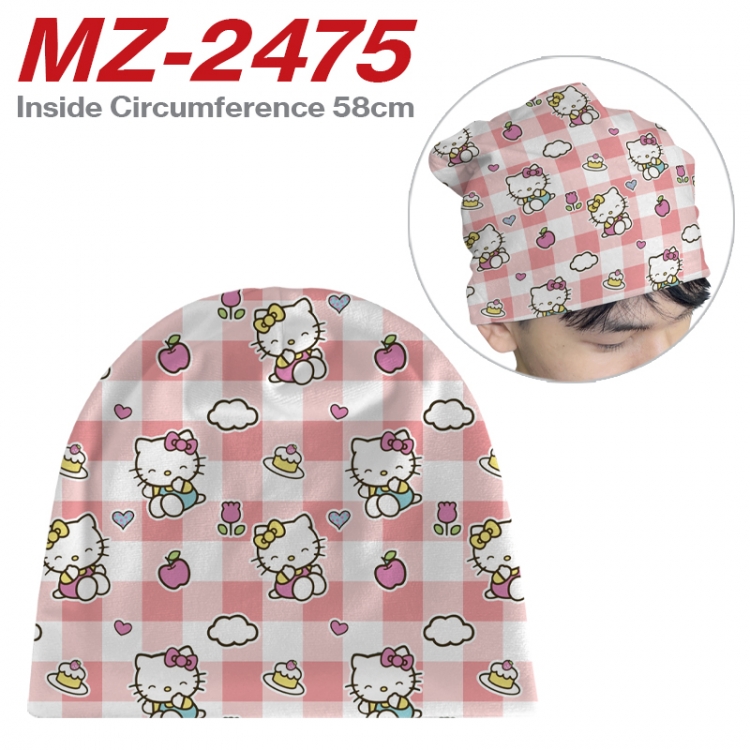 sanrio Anime flannel full color hat cosplay men's and women's knitted hats 58cm