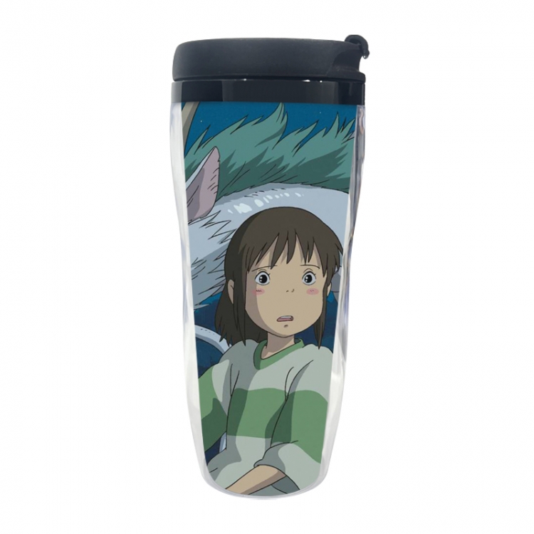 Spirited Away Anime double-layer insulated water bottle and cup 350ML