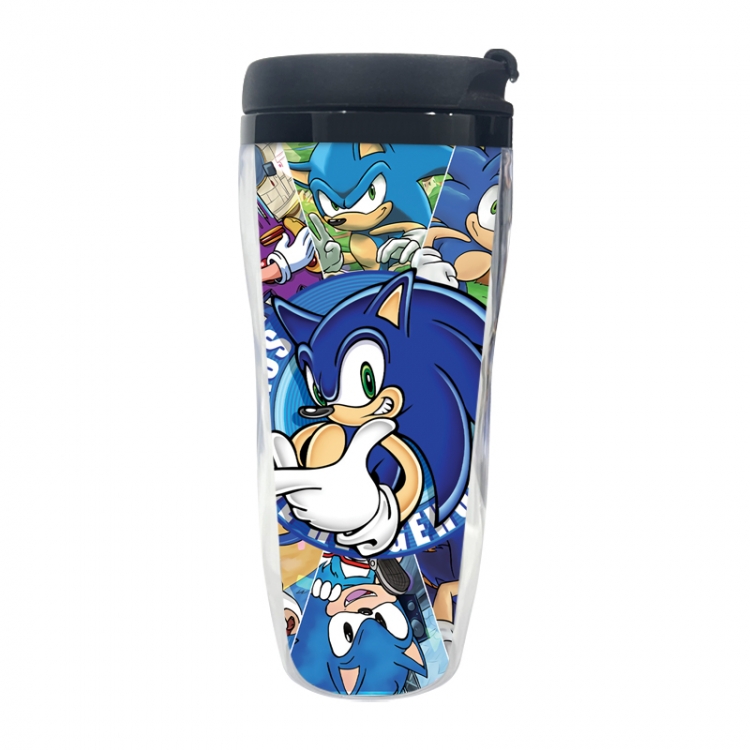 Sonic The Hedgehog Anime double-layer insulated water bottle and cup 350ML