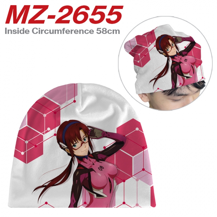 EVA Anime flannel full color hat cosplay men's and women's knitted hats 58cm 
