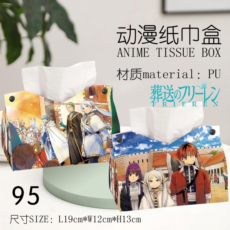 Frieren: Beyond Journey's End  Anime peripheral PU tissue box creative storage box 19X12X13cm