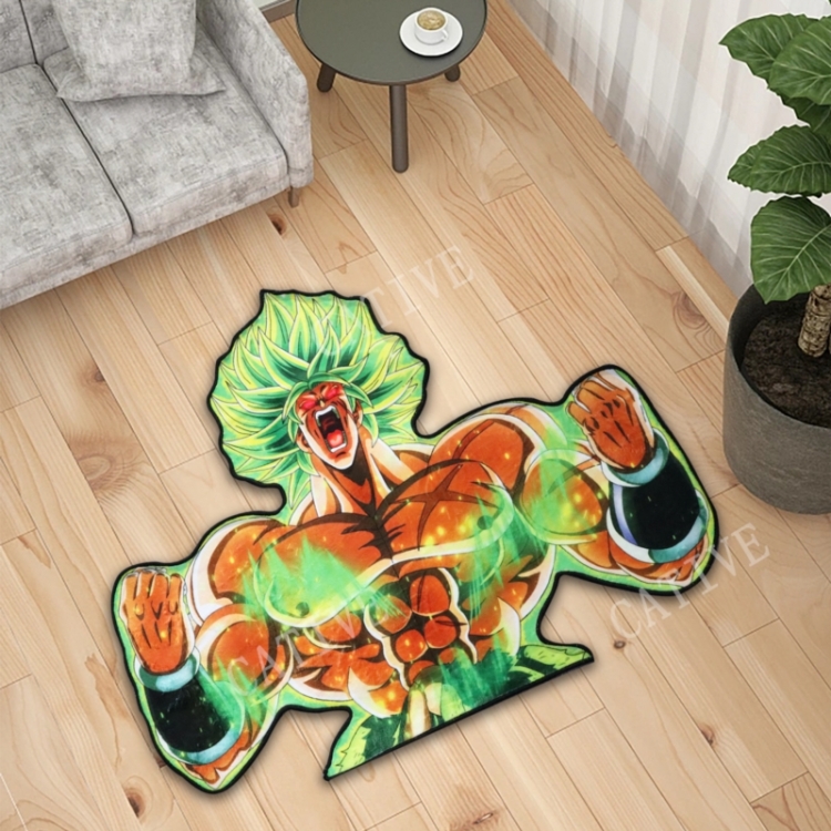 DRAGON BALL Anime Surrounding Belgian Velvet Vacuum Irregular Mat Carpet Floor Mat 90x100CM