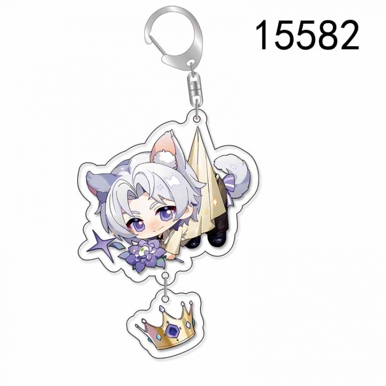 Light and Night Anime acrylic Pendant Key Chain  price for 5 pcs