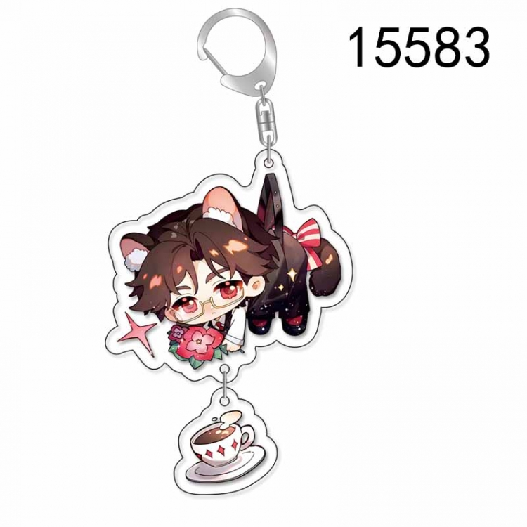 Light and Night Anime acrylic Pendant Key Chain  price for 5 pcs