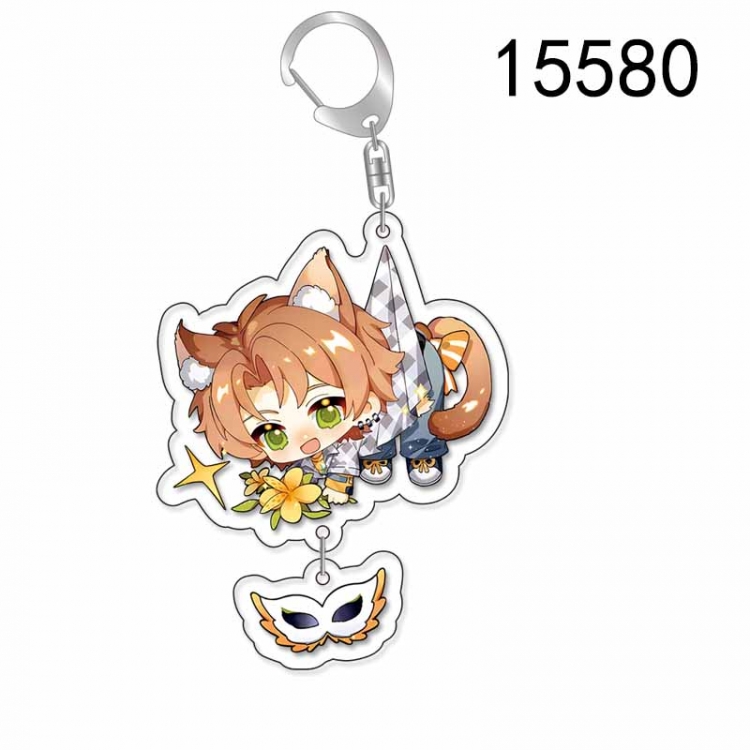 Light and Night Anime acrylic Pendant Key Chain  price for 5 pcs
