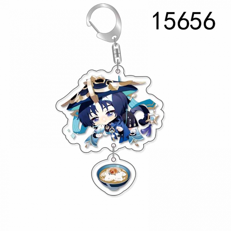 Genshin Impact Anime acrylic Pendant Key Chain  price for 5 pcs