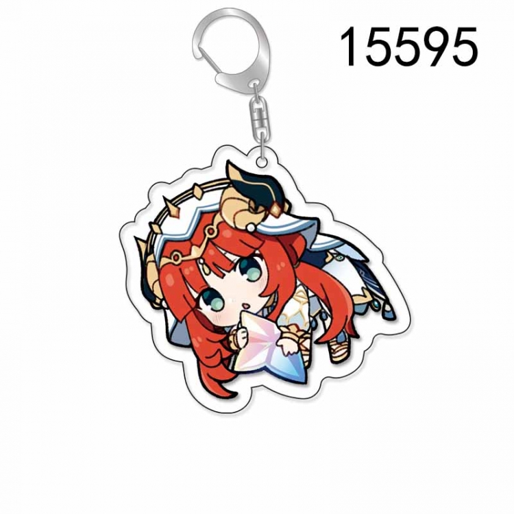 Genshin Impact Anime Acrylic Keychain Charm price for 5 pcs