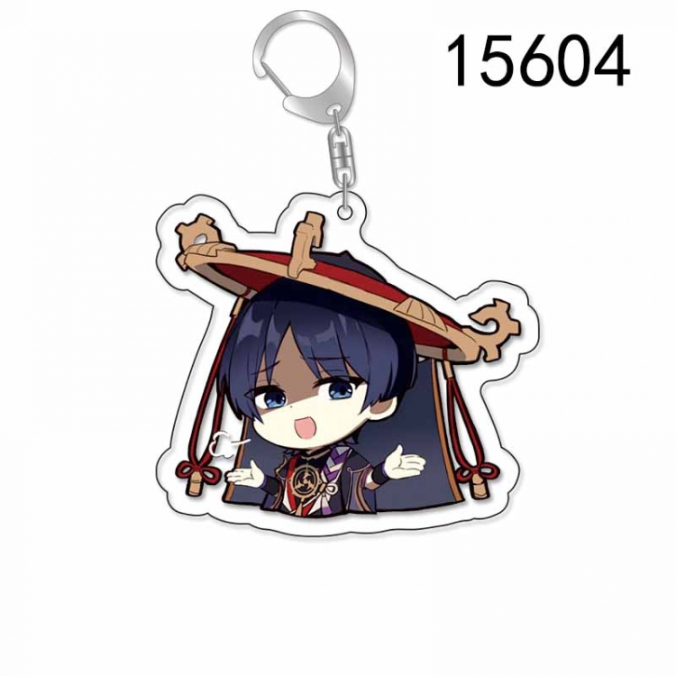 Genshin Impact Anime Acrylic Keychain Charm price for 5 pcs
