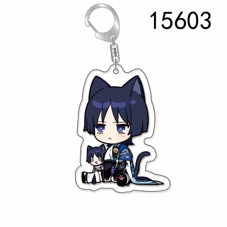 Genshin Impact Anime Acrylic Keychain Charm price for 5 pcs