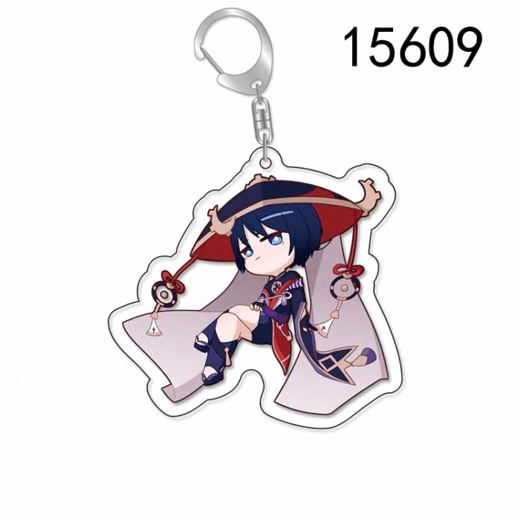 Genshin Impact Anime Acrylic Keychain Charm price for 5 pcs