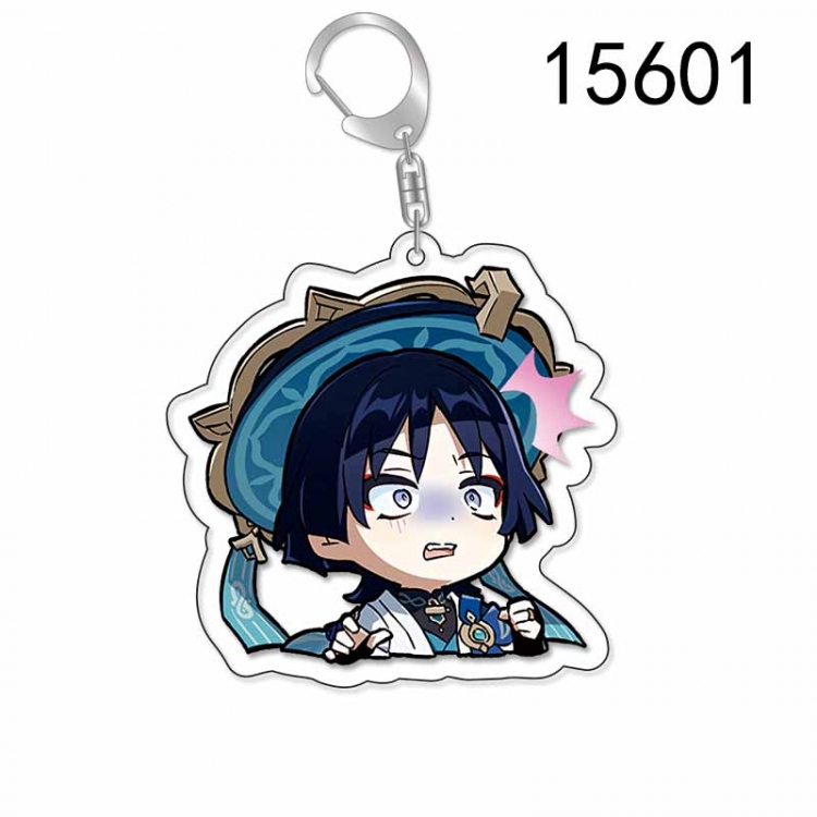 Genshin Impact Anime Acrylic Keychain Charm price for 5 pcs