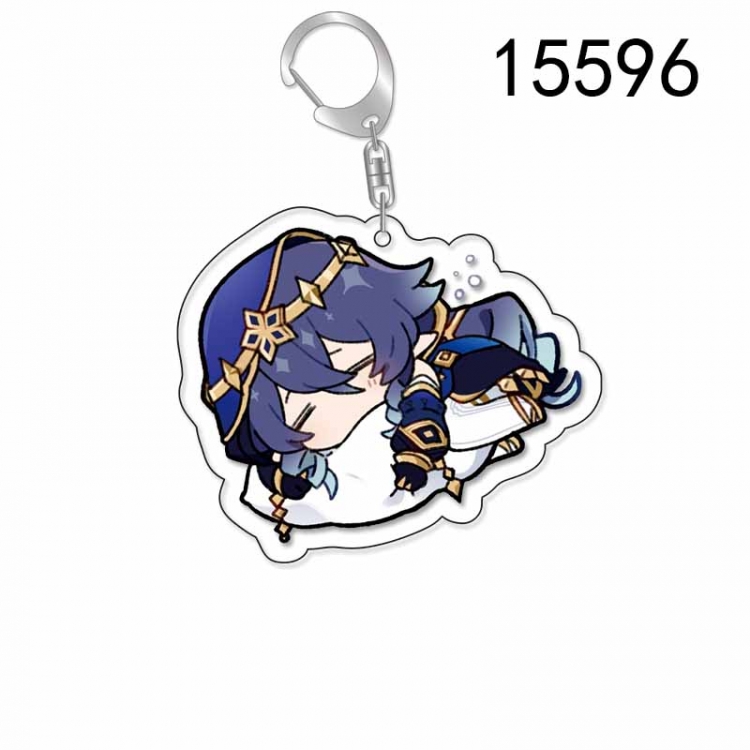 Genshin Impact Anime Acrylic Keychain Charm price for 5 pcs