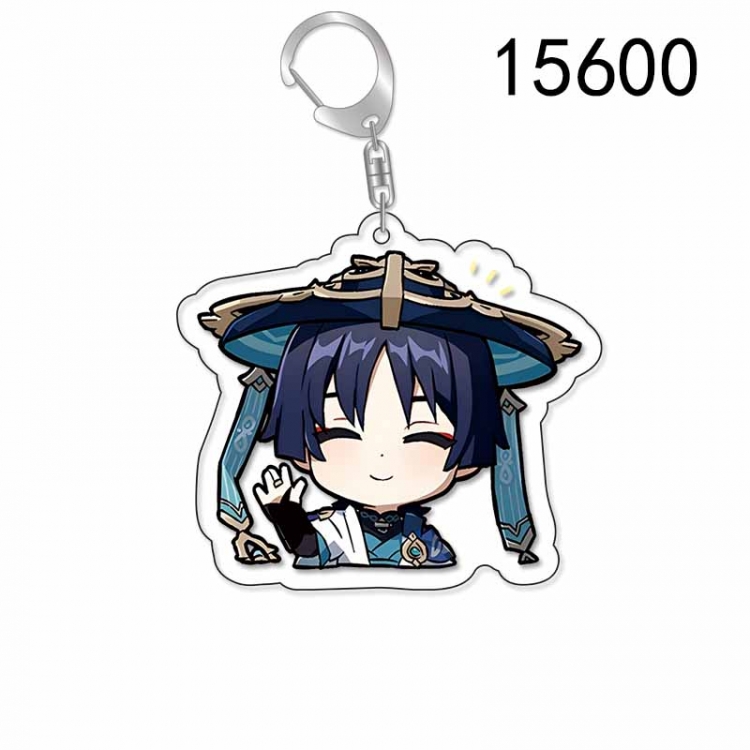 Genshin Impact Anime Acrylic Keychain Charm price for 5 pcs