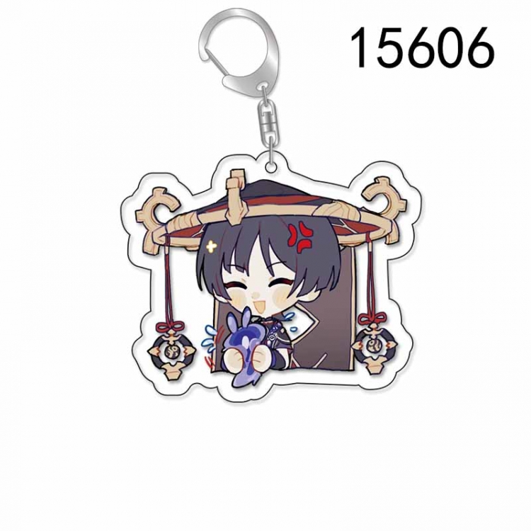 Genshin Impact Anime Acrylic Keychain Charm price for 5 pcs