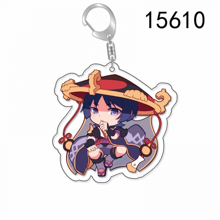 Genshin Impact Anime Acrylic Keychain Charm price for 5 pcs