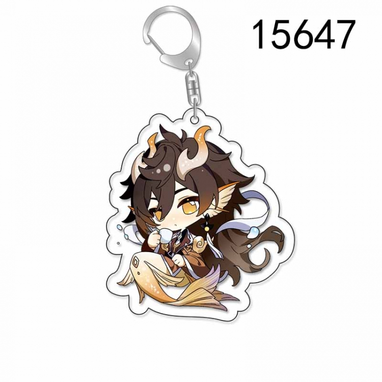 Genshin Impact Anime Acrylic Keychain Charm price for 5 pcs