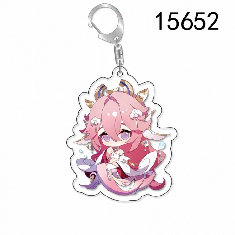 Genshin Impact Anime Acrylic Keychain Charm price for 5 pcs