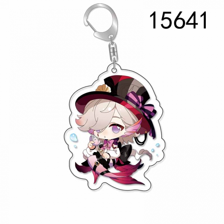 Genshin Impact Anime Acrylic Keychain Charm price for 5 pcs