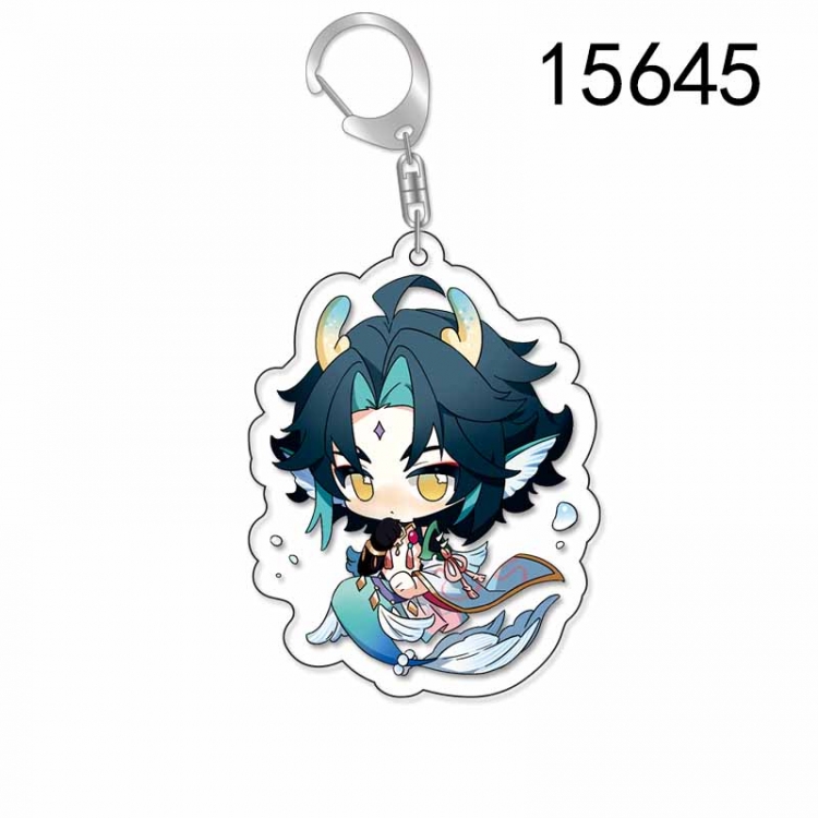 Genshin Impact Anime Acrylic Keychain Charm price for 5 pcs
