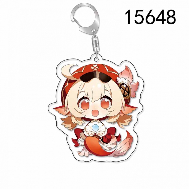 Genshin Impact Anime Acrylic Keychain Charm price for 5 pcs