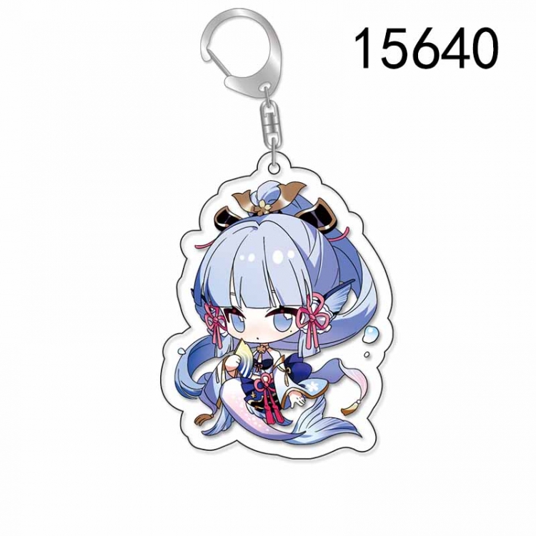 Genshin Impact Anime Acrylic Keychain Charm price for 5 pcs