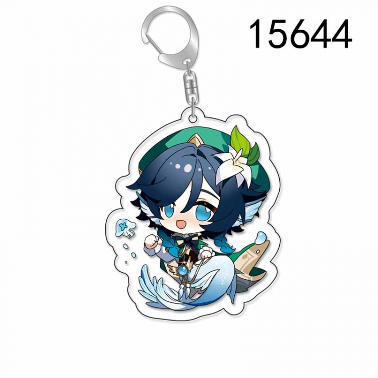 Genshin Impact Anime Acrylic Keychain Charm price for 5 pcs
