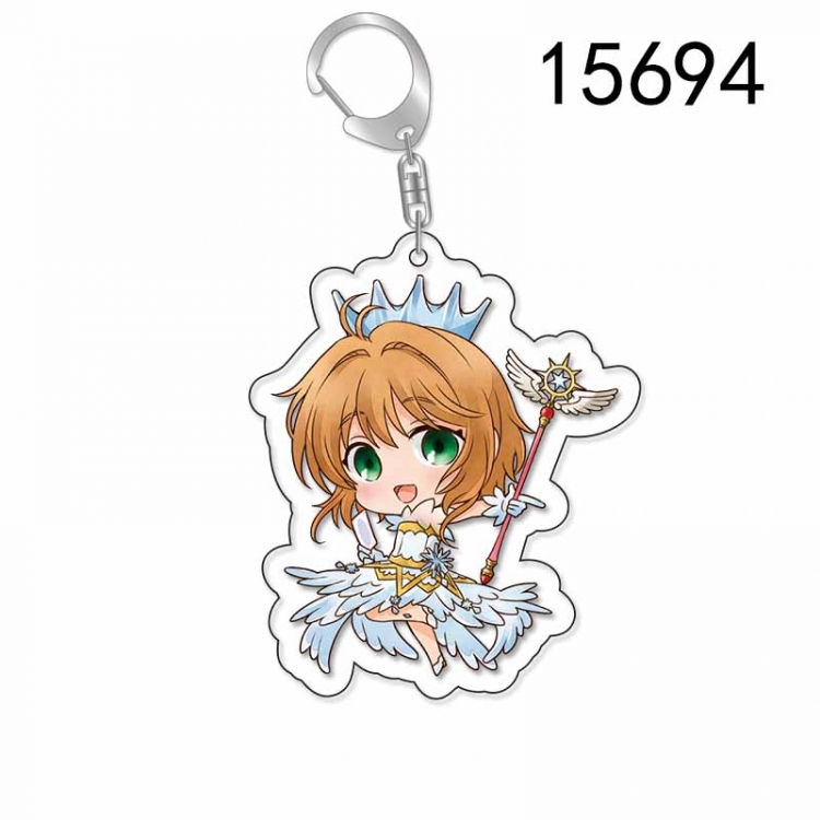 Card Captor Sakura Anime Acrylic Keychain Charm price for 5 pcs
