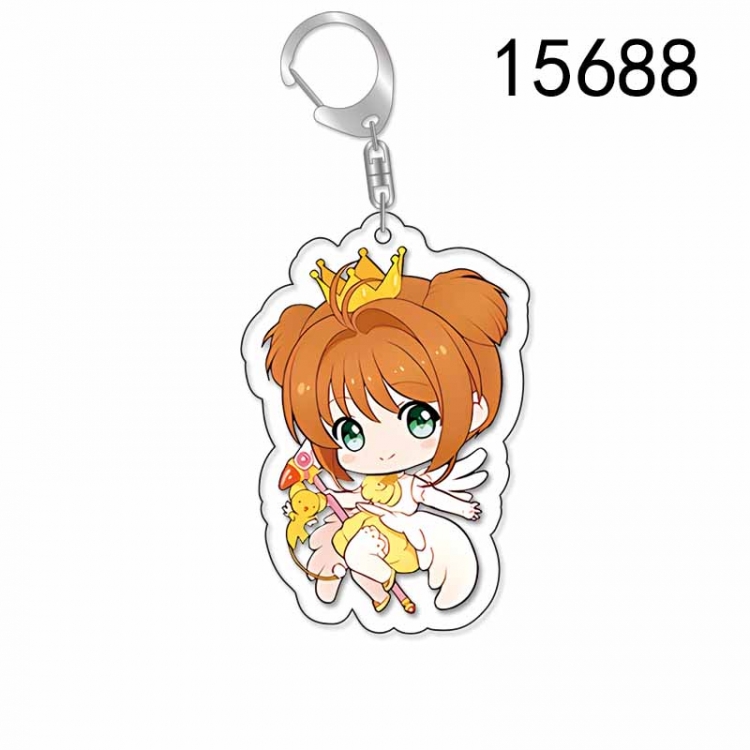 Card Captor Sakura Anime Acrylic Keychain Charm price for 5 pcs